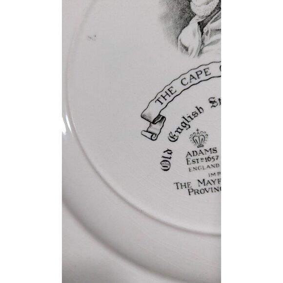 Adams Old English Staffordshire Ware Cape Cod Plate Windmill Decorative Plate - Picture 12 of 13